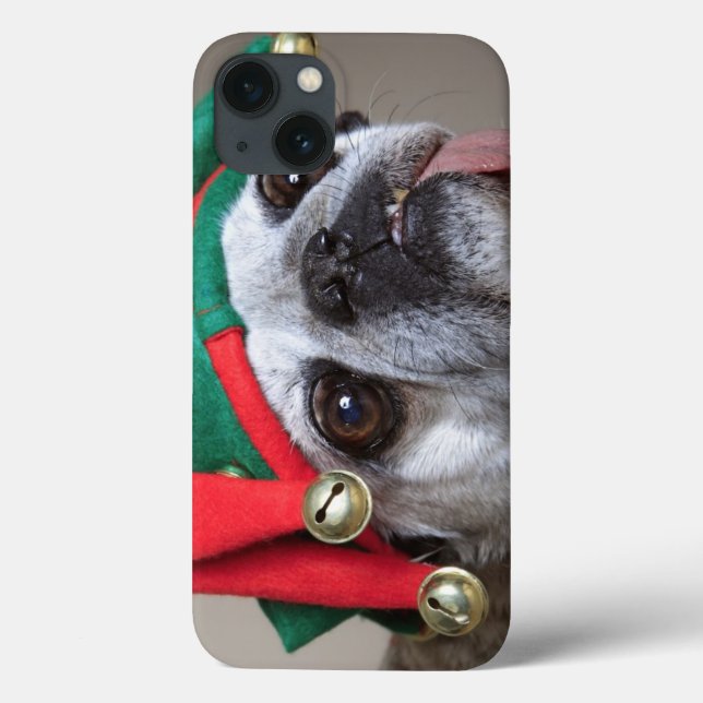 Funny looking pug with tongue hanging out Case-Mate iPhone hülle (Rückseite)