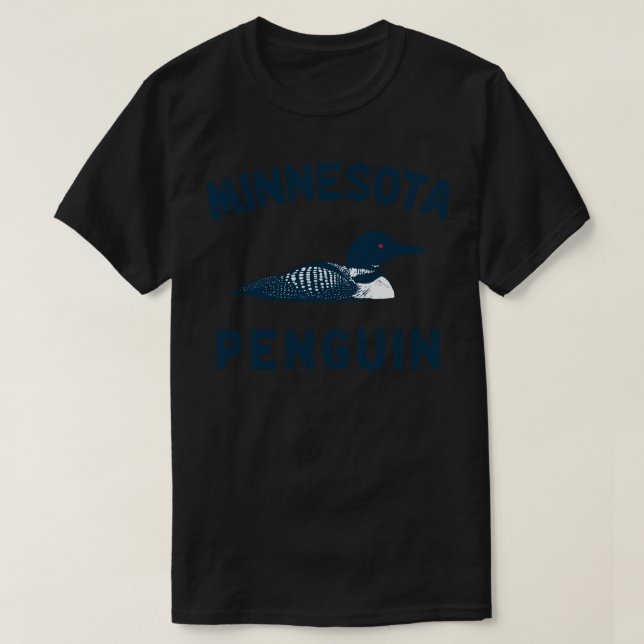 Funny Loon Minnesota Penguin T-Shirt (Design vorne)
