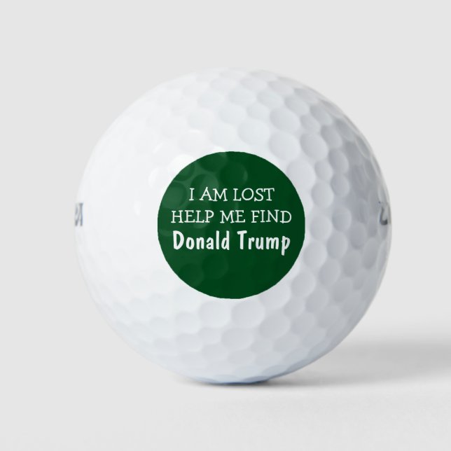 Funny Lost Donald Trump Golfball (Vorderseite)