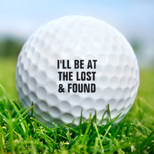 Funny Lost & Found Duffer Golfer Bad Golfing Joke Golfball