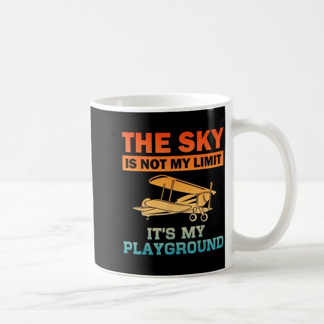 Funny Lot Design For Men Women Aviation Airplane L Kaffeetasse (Rechts)