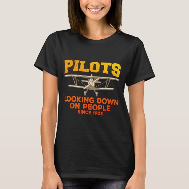 Funny Lot Design For Men Women Aviation Airplane L T-Shirt (Vorderseite)