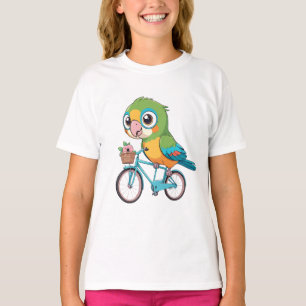 Funny Love Vögel mit Ihm Fahrrad T-Shirt