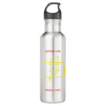 Funny Low Battery Stainless Steel Bottle