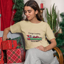 Funny Low Energy Elf Progress Bar T-Shirt