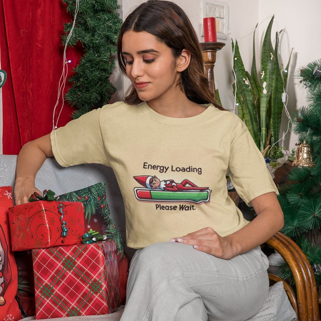 Funny Low Energy Elf Progress Bar T-Shirt (Von Creator hochgeladen)