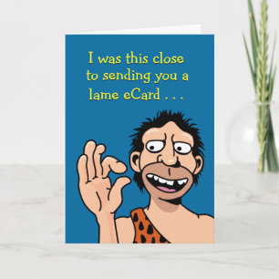 Funny Low Tech Geburtstag Karte