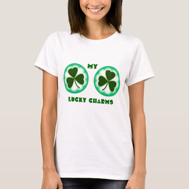 Funny LUCKY CHARMS Lady T - Shirt (Vorderseite)