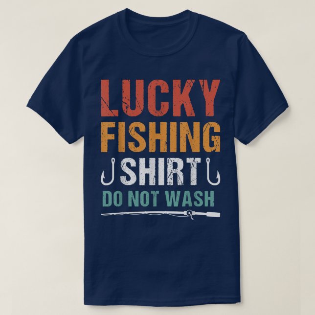 Funny Lucky Fishing T-Shirt (Design vorne)