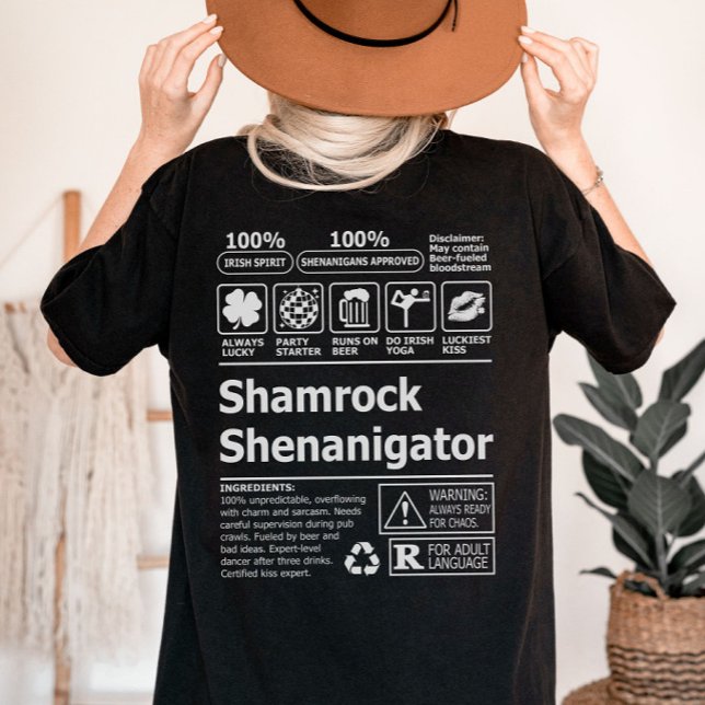 Funny Lucky Irish Kleeblatt St Patricks Day T-Shirt (Von Creator hochgeladen)