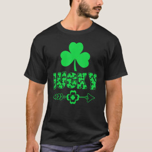 Funny Lucky Kleeblatt St Patrick's Day Arrow Men W T-Shirt