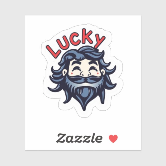 Funny Lucky Lad St Patricks Day Aufkleber (Blatt)