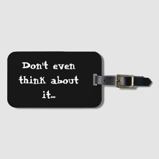 Funny Luggage Tags Gepäckanhänger (Vorderseite (Horizontal))