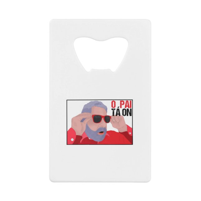 Funny Lula Meme mit Sonnenbrille Geldbeutel Flaschenöffner (Vorderseite)
