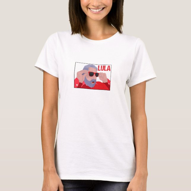 Funny Lula Meme mit Sonnenbrille T-Shirt (Vorderseite)