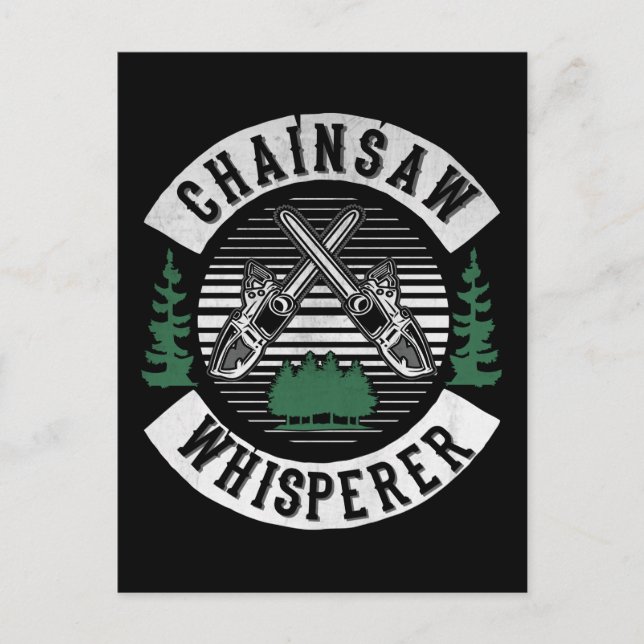 Funny Lumberjack Chainsaw Whisperer Woodworker Postkarte (Vorderseite)