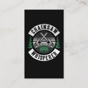 Funny Lumberjack Chainsaw Whisperer Woodworker Visitenkarte
