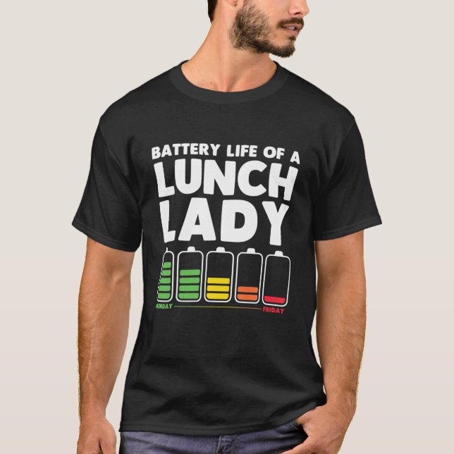 Funny Lunch Lady Art for Men Cafeteria Lugano T-Shirt (Vorderseite)