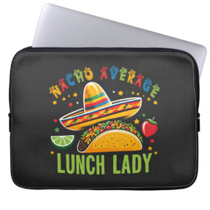 Funny Lunch Lady Cinco De Mayo Tacos mexikanisches Laptopschutzhülle