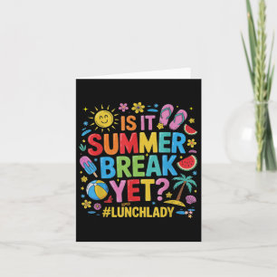 Funny Lunch Lady ist die Sommerpause, aber letzten Karte
