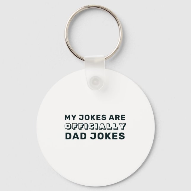 Funny Ly New Dad Daddy Jokes Fathers Day  Schlüsselanhänger (Vorderseite)