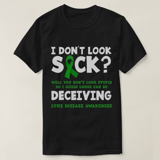 Funny Lyme Disease Warrior T-Shirt (Design vorne)