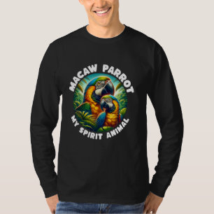 Funny Macaw Parrot Animal Macrot T-Shirt