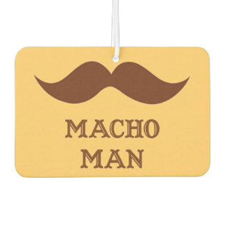 Funny Macho Man Mustache Autolufterfrischer