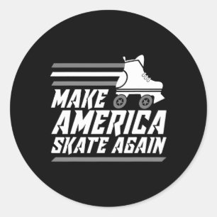 Funny macht Amerika Skate wieder Geschenkroller Sk Runder Aufkleber