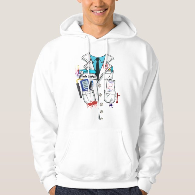 Funny Mad Climate Scientists Halloween Hell Costum Hoodie (Vorderseite)