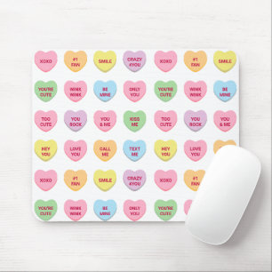 Funny mädchenhafte niedliche Konversation Süßes He Mousepad
