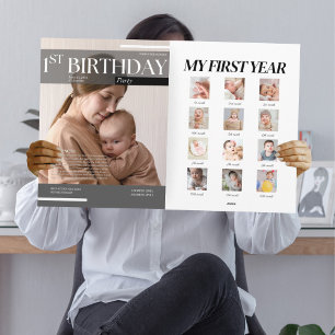 Funny Magazin 1. Geburtstagseinladung Karte