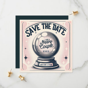 Funny Magic Ball Pink Dunkelblau Save the Date