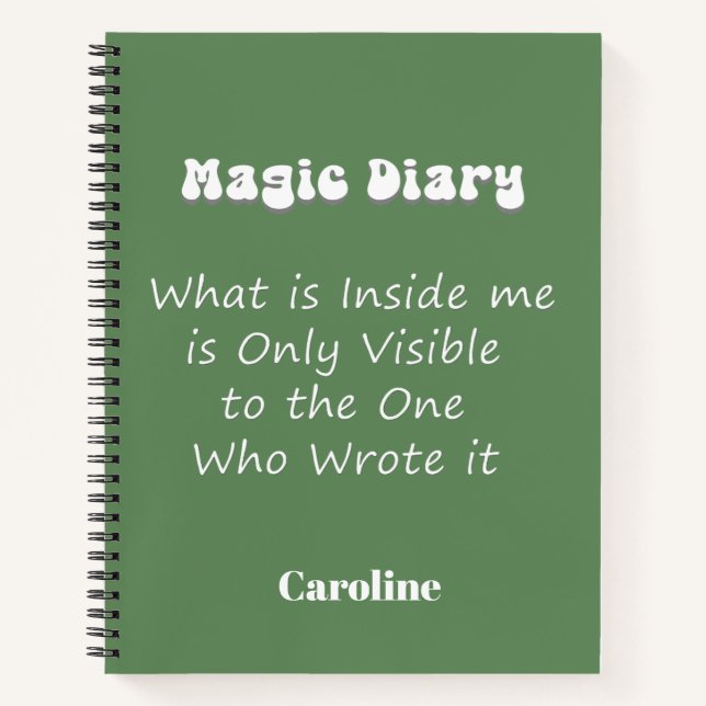Funny Magic Diary Notebook Notizbuch (Vorderseite)