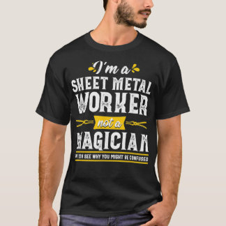 Funny Magician Sheet Metal Worker Gift Men T-Shirt