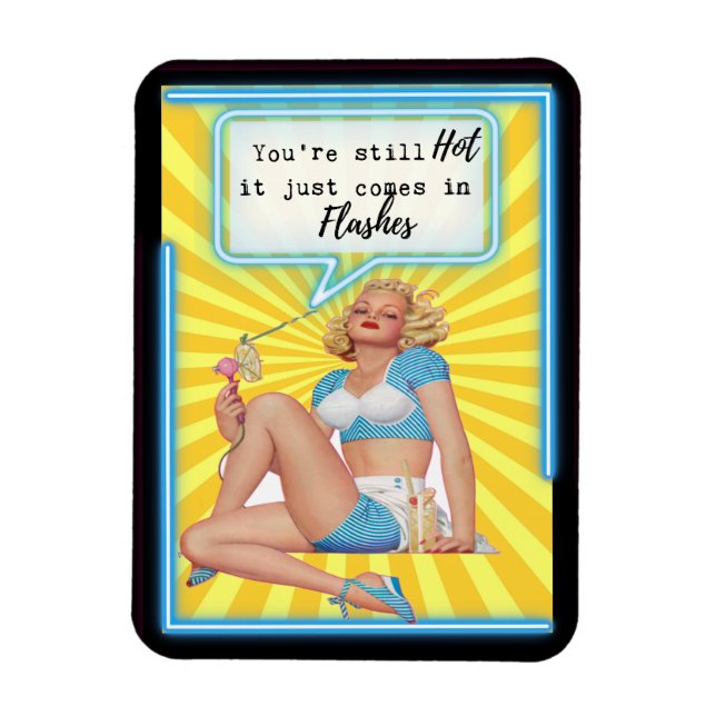 Funny Magnet Best Friend Gift "Hot" (Vertikal)