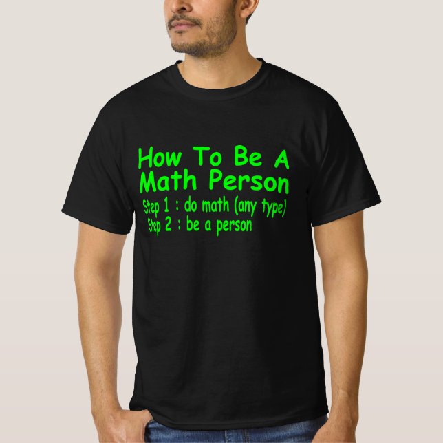 Funny Mah Geschenk Mathematik Person Mathematic T-Shirt (Vorderseite)