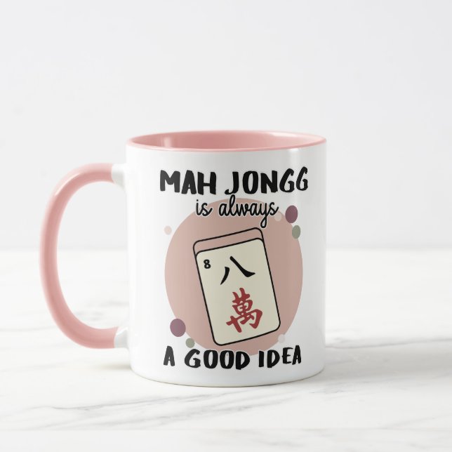 Funny Mah Jongg Tasse (Links)