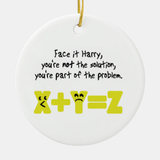 Funny Mah Problem Keramikornament