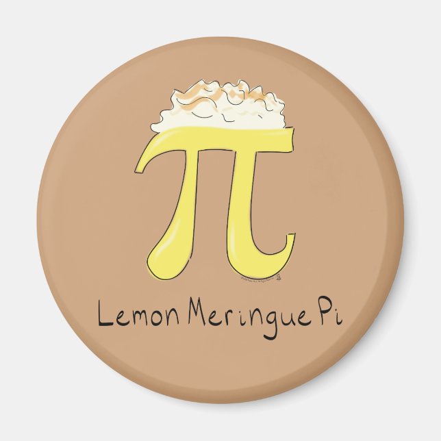Funny Mah Spaß Lemon Pi Symbol Magnet (Vorne)