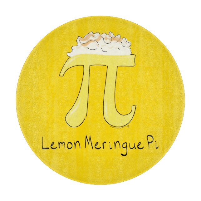 Funny Mah Spaß Lemon Pi Symbol Schneidebrett (Vorderseite)
