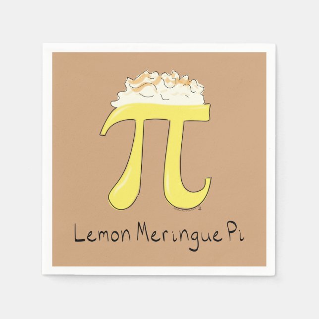 Funny Mah Spaß Lemon Pi Symbol Serviette (Vorderseite)