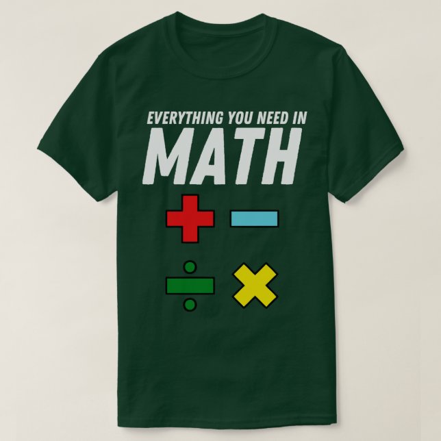 Funny Mah zitiere Mathematic Teacher T-Shirt (Design vorne)