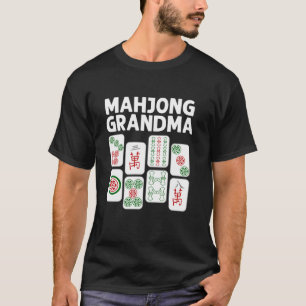 Funny Mahjong Gabe Oma Mama Frauen Spielfilm Love T-Shirt