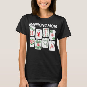 Funny Mahjong Geschenk für Mama Mutter Kinderspie T-Shirt