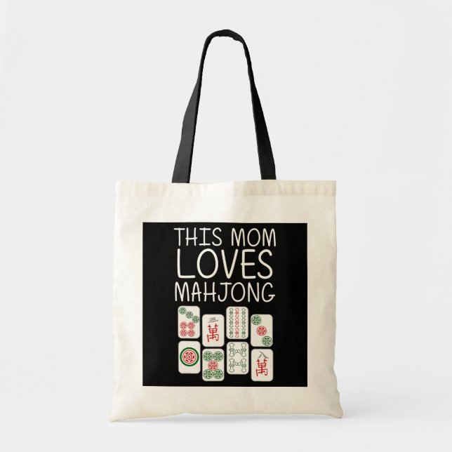 Funny Mahjong Geschenk für Mama Mutter Kinderspiel Tragetasche (Vorne)