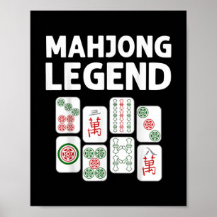 Funny Mahjong Gift For Men Women Til Game Lover Poster