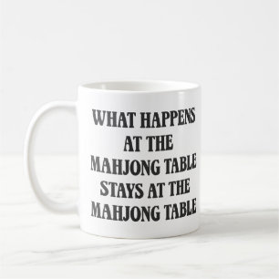 Funny Mahjong Lover Zitat Mahj Spaß Fun Kaffeetasse