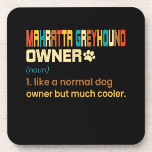 Funny Mahratta Greyhound Vintag Retro Dog Mama Vat Getränkeuntersetzer