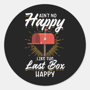 Funny Mail Carrier Postal Worker Mailman Runder Aufkleber